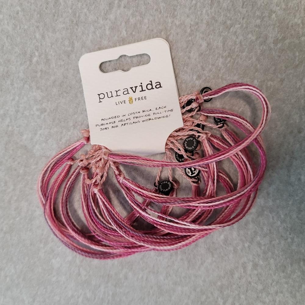 Pura Vida Friendship 10 Pack-Stop & Smell the Roses NWT